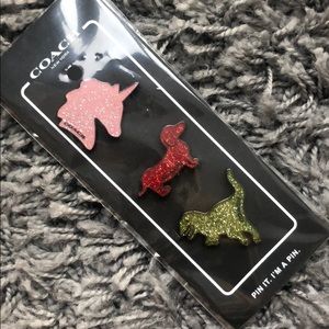 COACH Glittery Pins